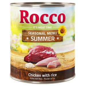 Rocco Letní menu: hovězí s kuřecím a rýží - 24 x 800 g