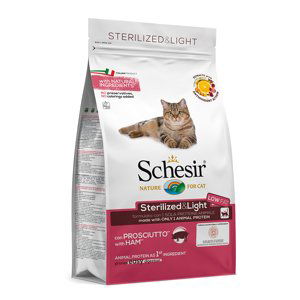 Schesir Sterilized & Light se šunkou - 1,5 kg