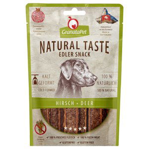 GranataPet Natural Taste luxusní Snack - 3 x jelení (90 g)