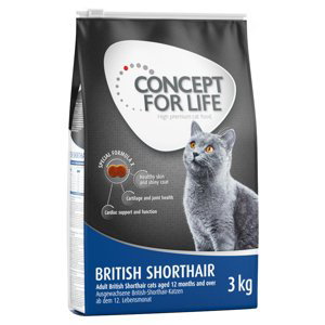 Concept for Life granule, 9 / 10 kg  za skvělou cenu - British Shorthair Adult - Vylepšená receptura! (3 x 3kg)