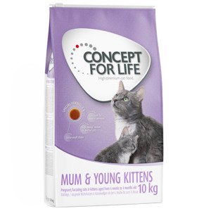 Concept for Life granule, 9 / 10 kg  za skvělou cenu - Mum & Young Kittens – Vylepšená receptura!  (10 kg)