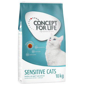 Concept for Life granule, 9 / 10 kg  za skvělou cenu - Sensitive Cats - Vylepšená receptura! (10 kg)
