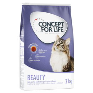 Concept for Life granule, 9 / 10 kg  za skvělou cenu - Beauty Adult - Vylepšená receptura! (3 x 3 kg)