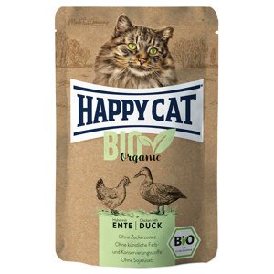 Výhodné balení Happy Cat Bio Pouch 24 × 85 g - bio kuřecí