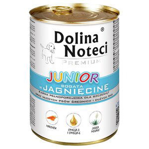 Výhodné balení Dolina Noteci Premium Junior 48 x 400 g - jehněčí