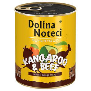 Výhodné balení Dolina Noteci Superfood 12 x 800 g - klokaní a hovězí