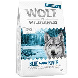 Wolf of Wilderness Adult „Blue River“ – kuře z volného chovu a losos - 1 kg