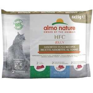 Almo Nature HFC Pouch 24 x 55 g - Mix kuře a tuňák v želé (6 druhů)