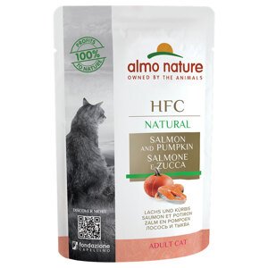 Almo Nature HFC Pouch 24 x 55 g - Losos & dýně