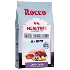 Rocco Mealtime, 12 kg  - 10 + 2 kg zdarma!  - Sensitive kachní a kuřecí