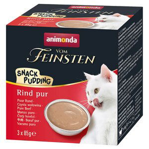 Animonda Vom Feinsten Cat Snack Pudding - 21 x 85 g hovězí