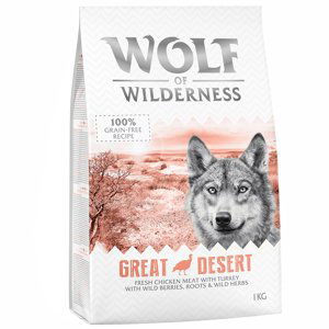 1 kg Wolf of Wilderness za skvělou cenu! - Adult "Great Desert" - krůta (1 kg)