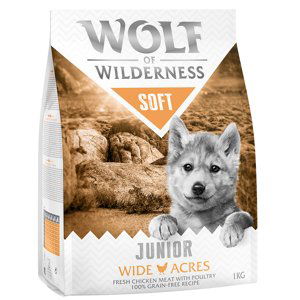 1 kg Wolf of Wilderness za skvělou cenu! - Junior "Soft - Wide Acres" - kuracie (1 kg)