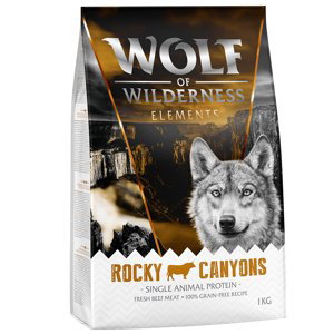 1 kg Wolf of Wilderness za skvělou cenu! "Rocky Canyons“ - single hovězí  (1 kg)