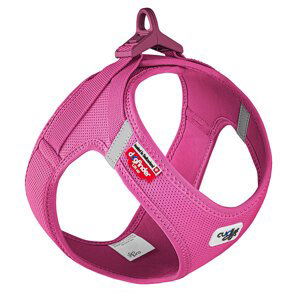 Curli Vest Clasp Air-Mesh postroj – fuchsiový - velikost S: obvod hrudníku 38,3 - 43,3 cm