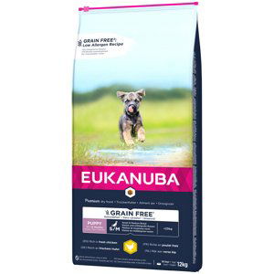 Eukanuba granule pro psy - 10 % sleva - Puppy Small / Medium Breed Grain Free Chicken (12 kg)
