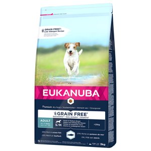 Eukanuba granule pro psy - 10 % sleva - Adult Small & Medium Grain Free Ocean Fish (3 kg)