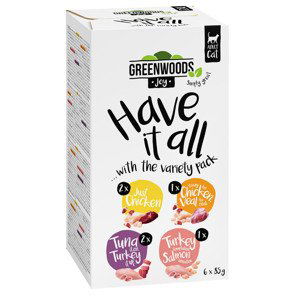 Míchané zkušební balení Greenwoods Joy 6 x 85 g mix: 4 druhy