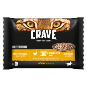 Crave Pouch Multipack 12 x 85 g - Omáčka s kuřetem