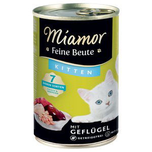 Výhodné balení Miamor Feine Beute Kitten 12 x 400 g - drůbeží