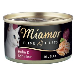 Miamor Feine Filets 1 x 100 g - kuřecí se šunkou v želé