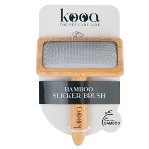 kooa kartáč na rozčesávání z bambusu - D 15,5 x Š 12,2 cm