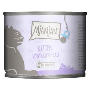 MjAMjAM Kitten 6 x 200 g - telecí s lososovým olejem