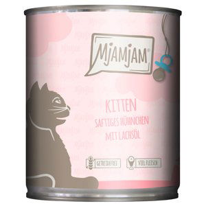 MjAMjAM Kitten 6 x 800 g - kuřecí s lososovým olejem