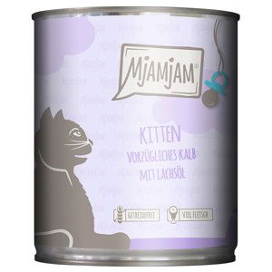 MjAMjAM Kitten 6 x 800 g - telecí s lososovým olejem