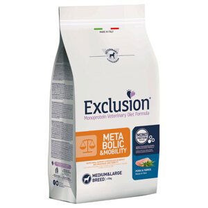 Exclusion Metabolic & Mobility Medium/Large Pork & Fiber - 2 x 12 kg