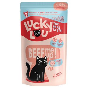 Lucky Lou Adult 16 x 125 g - drůbeží a hovězí