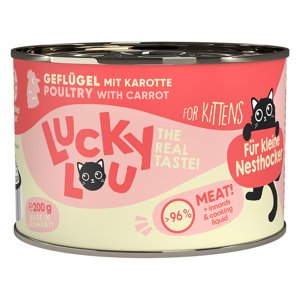 Lucky Lou Lifestage Kitten 6 x 200 g - drůbeží