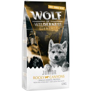 Wolf of Wilderness JUNIOR "Rocky Canyons" Beef - 12 kg