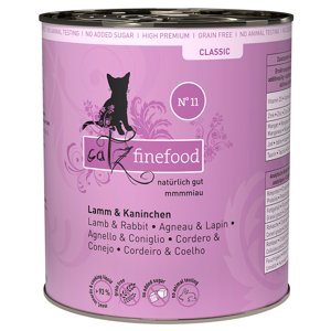 Výhodné balení catz finefood 24 x 800 g - jehněčí a králičí