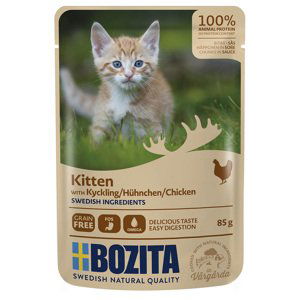 Bozita kousky v omáčce Kitten 12 x 85 g - kuřecí