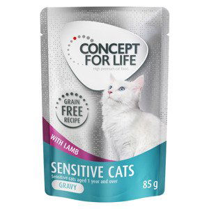 Concept for Life Sensitive Cats jehněčí bez obilovin – v omáčce - 12 x 85 g