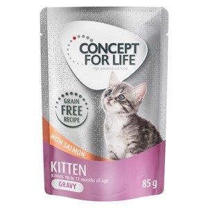 Concept for Life Kitten losos bez obilovin – v omáčce - 12 x 85 g