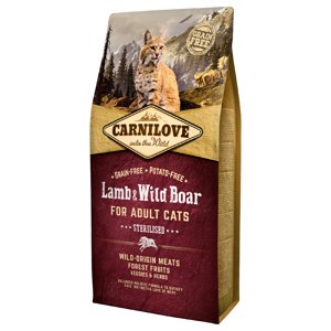 Carnilove Lamb & Wild Boar for Adult Cats Sterilised - 6 kg