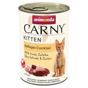 Výhodné balení Animonda Carny Kitten 24 x 400 g - drůbeží koktejl