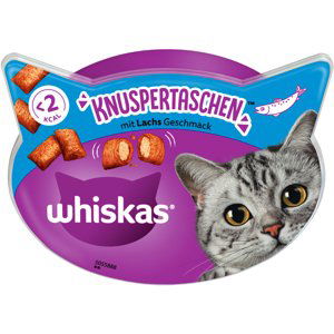 Whiskas křupavé tašticky snacky, 3 x balení - 2 + 1 zdarma!  - Křupavé taštičky  Losos (3 x 180 g )