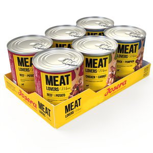 Josera Meatlovers Menu, 6 x 800 g, 5 + 1 zdarma!  - mix (3 druhy) 6 x 800g