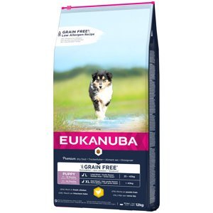 Eukanuba granule - 10 % sleva - Puppy Large Breed Grain Free Chicken (12 kg)