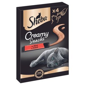 Sheba Creamy Snacks,  3 x balení, 2 + 1 zdarma! - Hovězí  (3 x 4 x 12 g)