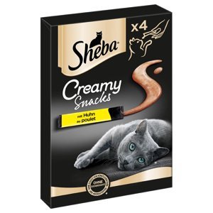 Sheba Creamy Snacks,  3 x balení, 2 + 1 zdarma! - Kuřecí  (3 x 4 x 12 g)
