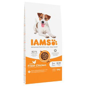 IAMS  granule, 12 kg - 10 + 2 kg zdarma - Adult Small & Medium Chicken