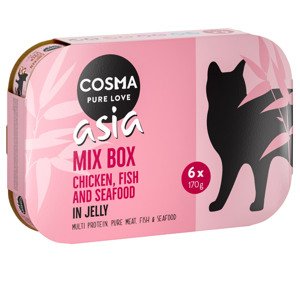 Cosma Thai/Asia v želé 6 x 170 g - Míchané balení (4 druhy)