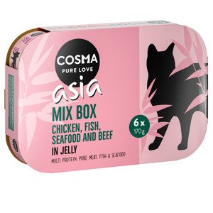 Cosma Thai/Asia v želé 6 x 170 g - Míchané balení 2 (5 druhů)