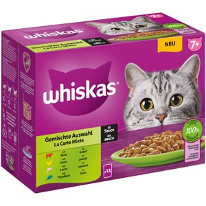 Whiskas Senior Multipack kapsičky 12 x 85 g / 100 g - 7+ smíšený výběr v omáčce (85 g)