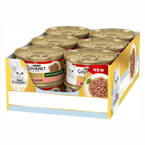 Gourmet Gold šťavnaté jemné plátky 12 x 85 g - losos