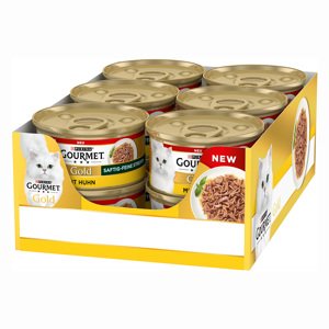 Gourmet Gold šťavnaté jemné plátky 48 x 85 g - kuřecí